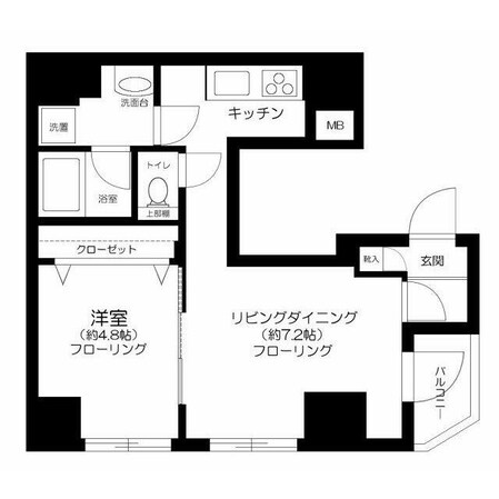 コスモリード入谷の物件間取画像